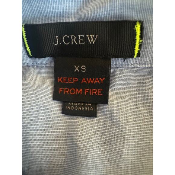 J.Crew Women’s XS End-on-end Hydrangea Blue Cotton Nightshirt Pajamas - Picture 6 of 6